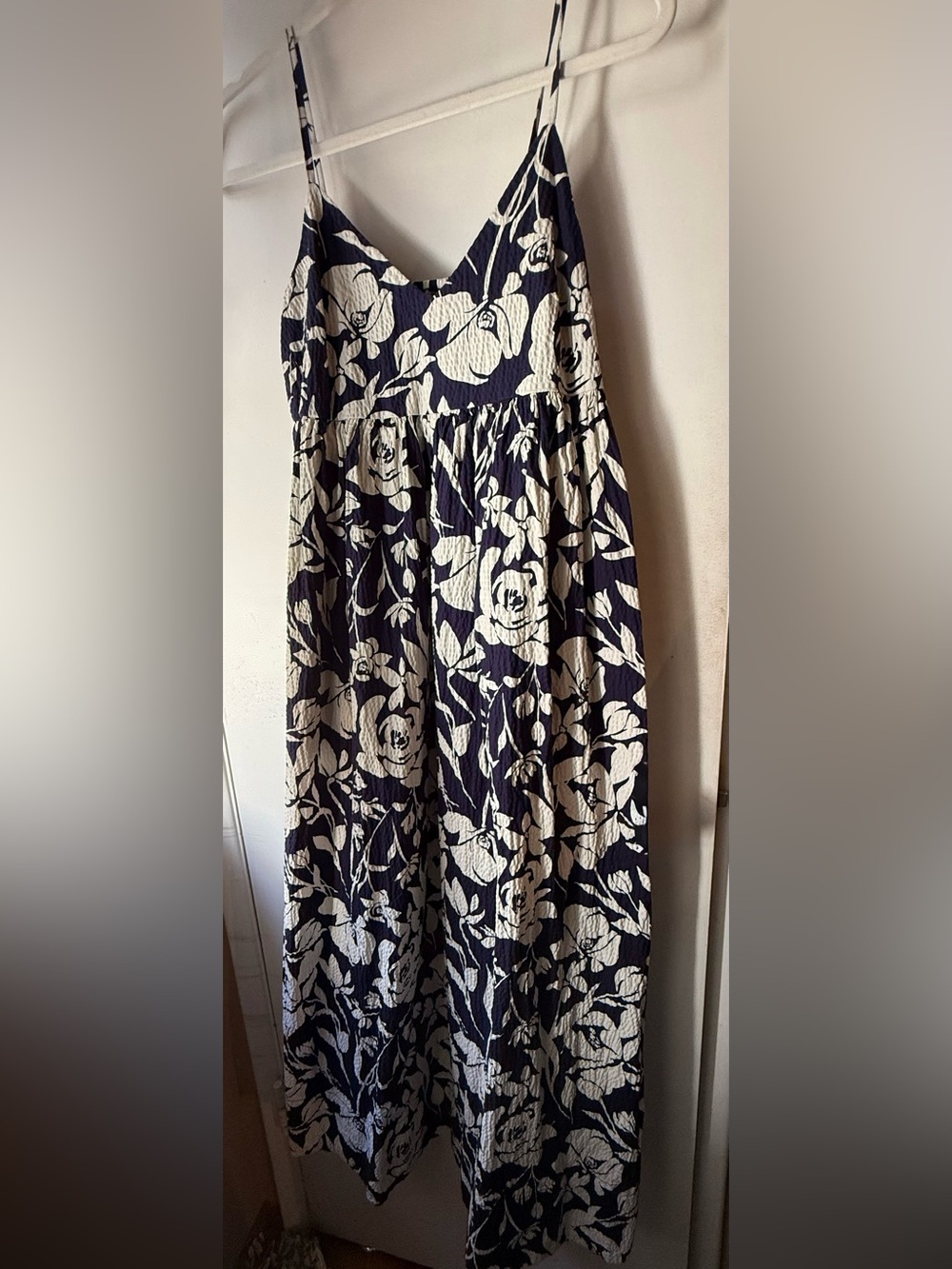 a new day Navy and White Floral Maxi Dress